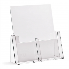2 Pocket DL portrait brochure holder