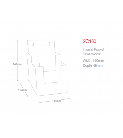 2 Pocket A5 Portrait Leaflet Holder 