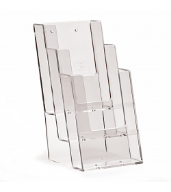 3 Pocket 1/3rd A4 Portrait Leaflet Holder 