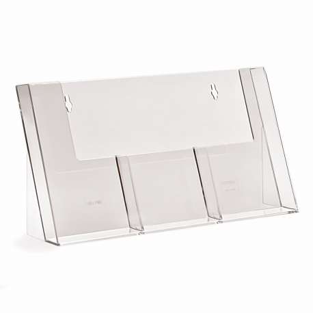 3 Pocket 1/3rd A4/DL Portrait Leaflet Holder 