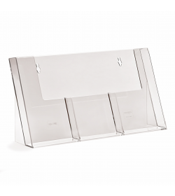 3 Pocket 1/3rd A4/DL Portrait Leaflet Holder 