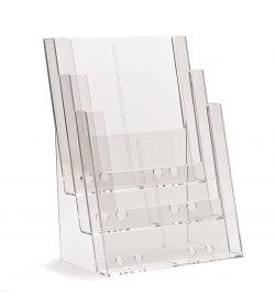 3 Pocket A4 Portrait Leaflet Holder 