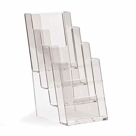 4 Pocket 1/3rd A4/DL Portrait Leaflet Holder 
