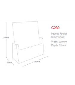 1 Pocket A4 Portrait Leaflet Holder 