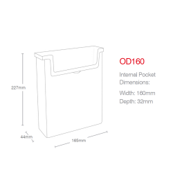 1 Pocket A5 Portrait Outdoor Leaflet Holder 