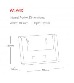 1 Pocket A6 Landscape Leaflet Holder 