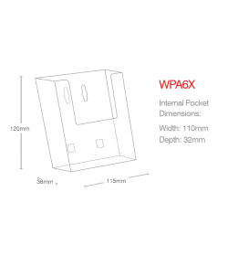 1 Pocket A6 Portrait Leaflet Holder 