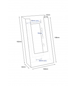 ClipLock 1 Pocket 1/3rd A4 Portrait Leaflet Holder 