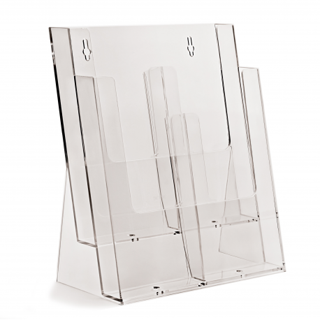 2 Pocket A4 Portrait Leaflet Holder 