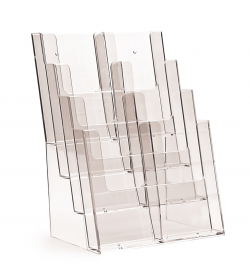 8 Pocket 1/3rd A4 / DL Portrait Leaflet Holder